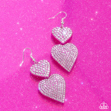 Load image into Gallery viewer, Never Enough Sparkle - Pink Earrings - Paparazzi Jewelry
