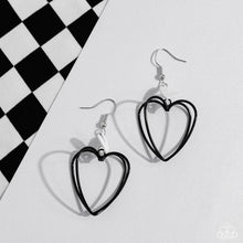 Load image into Gallery viewer, Acceptable Affection - Black Earrings - Paparazzi Jewelry
