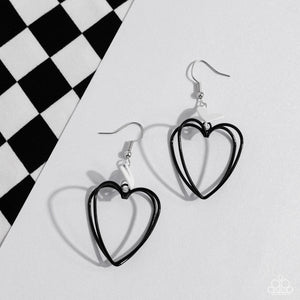 Acceptable Affection - Black Earrings - Paparazzi Jewelry