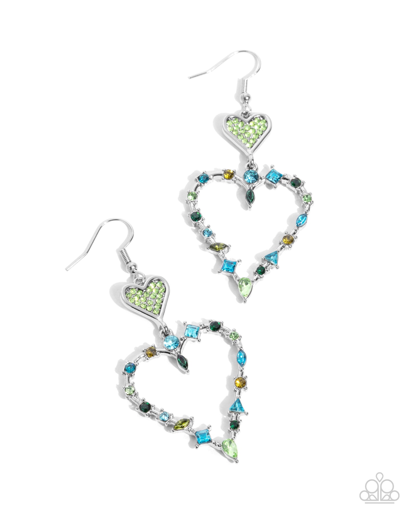 paparazzi-accessories-parallel-passion-green-earrings