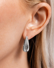Load image into Gallery viewer, Executive Mansion - White Earrings - Paparazzi Jewelry
