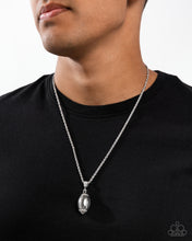 Load image into Gallery viewer, Football Future - White Mens Necklace - Paparazzi Jewelry
