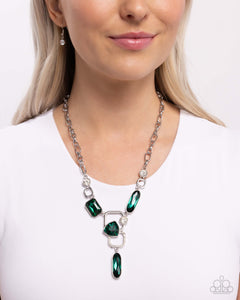 Artistic Elegance - Green Necklace - Paparazzi Jewelry
