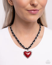 Load image into Gallery viewer, Austere Attraction - Red Necklace - Paparazzi Jewelry
