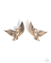 Load image into Gallery viewer, paparazzi-accessories-bird-of-play-gold-post earrings
