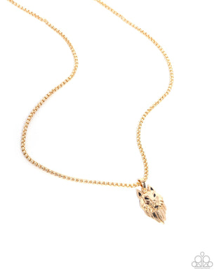 paparazzi-accessories-wolf-warrior-gold-mens necklace