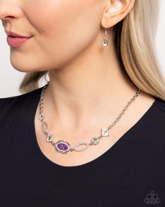 Aerial Approval - Purple Necklace - Paparazzi Jewelry