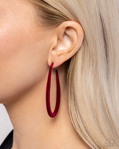 The Right Angle - Red Earrings - Paparazzi Jewelry