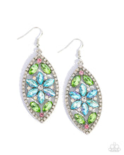 Load image into Gallery viewer, paparazzi-accessories-gallant-garden-blue-earrings
