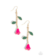 Load image into Gallery viewer, paparazzi-accessories-rose-reality-pink-earrings
