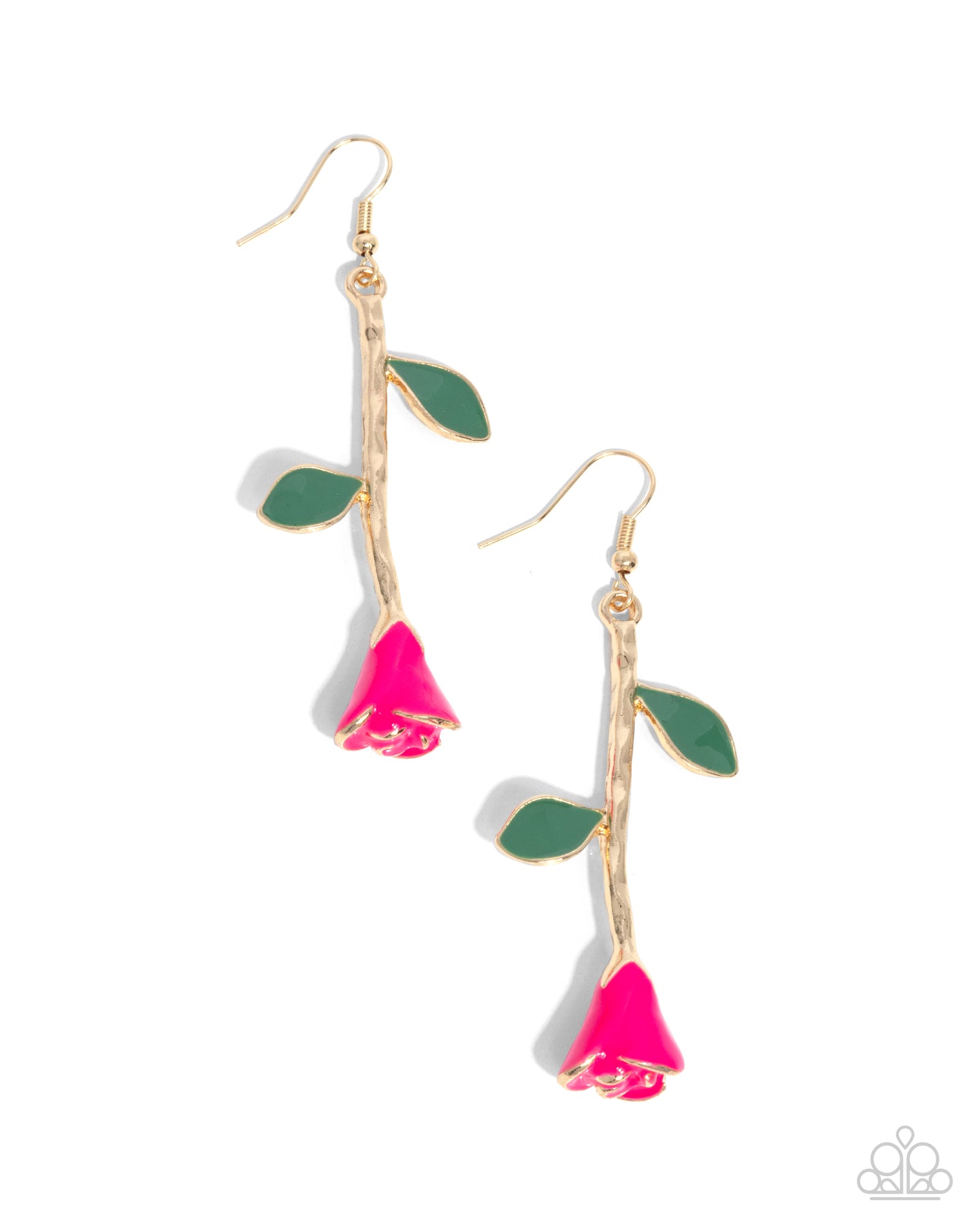 paparazzi-accessories-rose-reality-pink-earrings