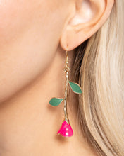 Load image into Gallery viewer, Rose Reality - Pink Earrings - Paparazzi Jewelry
