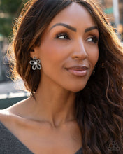 Load image into Gallery viewer, Blooming Belle - Black Post Earrings - Paparazzi Jewelry
