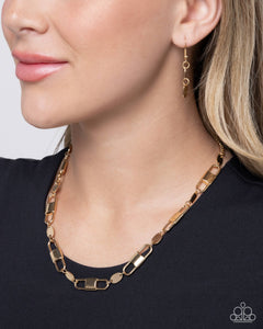 Seamless Sunset - Gold Necklace - Paparazzi Jewelry