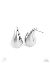 Load image into Gallery viewer, paparazzi-accessories-raindrop-reveal-silver-post earrings
