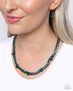 Fond Fashion - Green Necklace - Paparazzi Jewelry