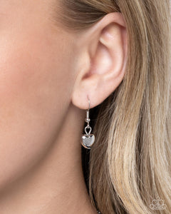 Halting Hearts - Silver Necklace - Paparazzi Jewelry