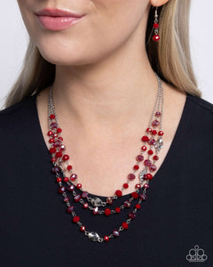Radiantly Rich - Red Necklace - Paparazzi Jewelry