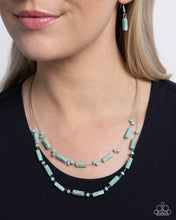 Load image into Gallery viewer, Earthy Extrovert - Blue Necklace - Paparazzi Jewelry
