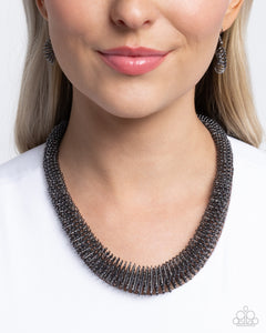 Trenchant Tribute - Black Necklace - Paparazzi Jewelry