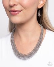 Load image into Gallery viewer, Trenchant Tribute - Silver Necklace - Paparazzi Jewelry
