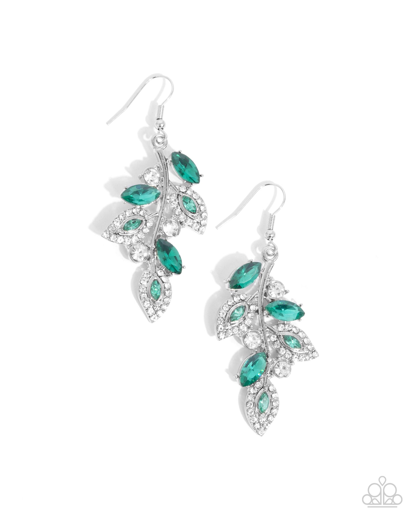 paparazzi-accessories-flourishing-feature-green-earrings