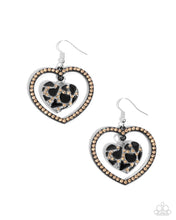 Load image into Gallery viewer, paparazzi-accessories-leopard-love-black-earrings
