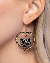 Load image into Gallery viewer, Leopard Love - Black Earrings - Paparazzi Jewelry
