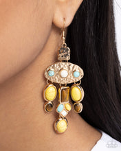 Load image into Gallery viewer, Inspired Interval - Yellow Earrings - Paparazzi Jewelry
