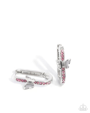 paparazzi-accessories-aerial-authority-pink-earrings