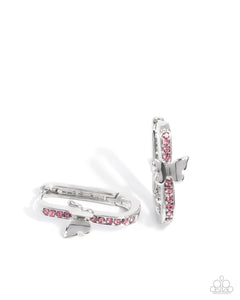 paparazzi-accessories-aerial-authority-pink-earrings