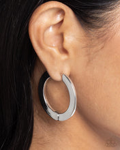 Load image into Gallery viewer, Circling Chariot - Silver Earrings - Paparazzi Jewelry
