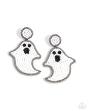 Load image into Gallery viewer, paparazzi-accessories-ghost-story-white-post earrings
