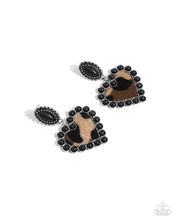 Load image into Gallery viewer, paparazzi-accessories-whimsical-wrangler-black-post earrings
