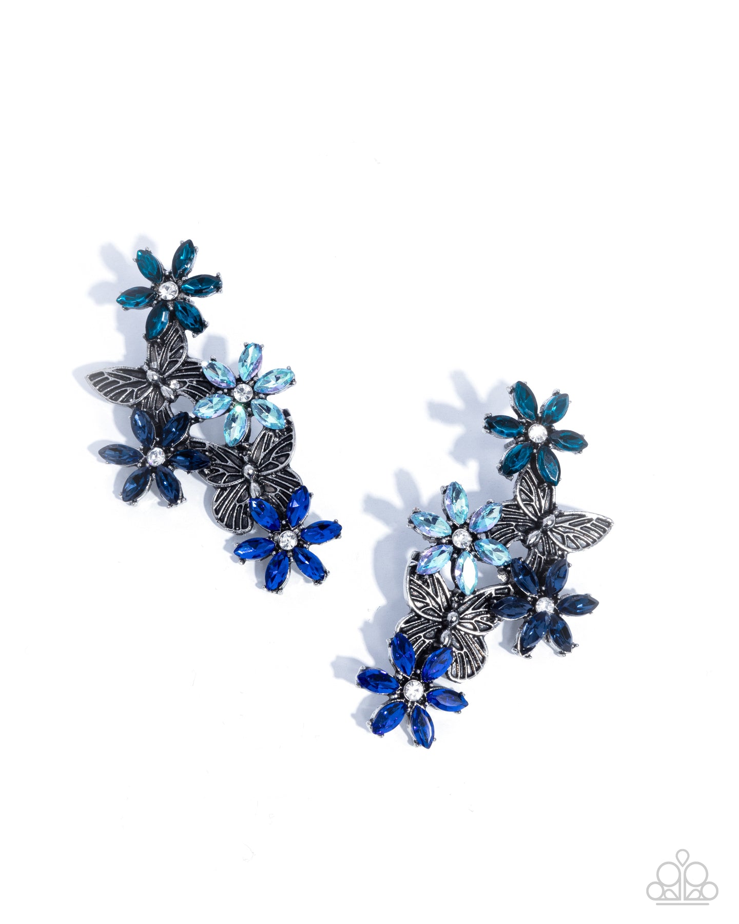 paparazzi-accessories-aerial-award-blue-post earrings