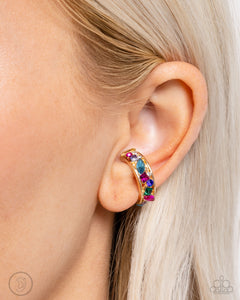 Adorable Assortment - Gold Post Earrings - Paparazzi Jewelry