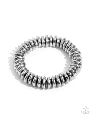 paparazzi-accessories-dynamic-discs-silver-mens bracelet