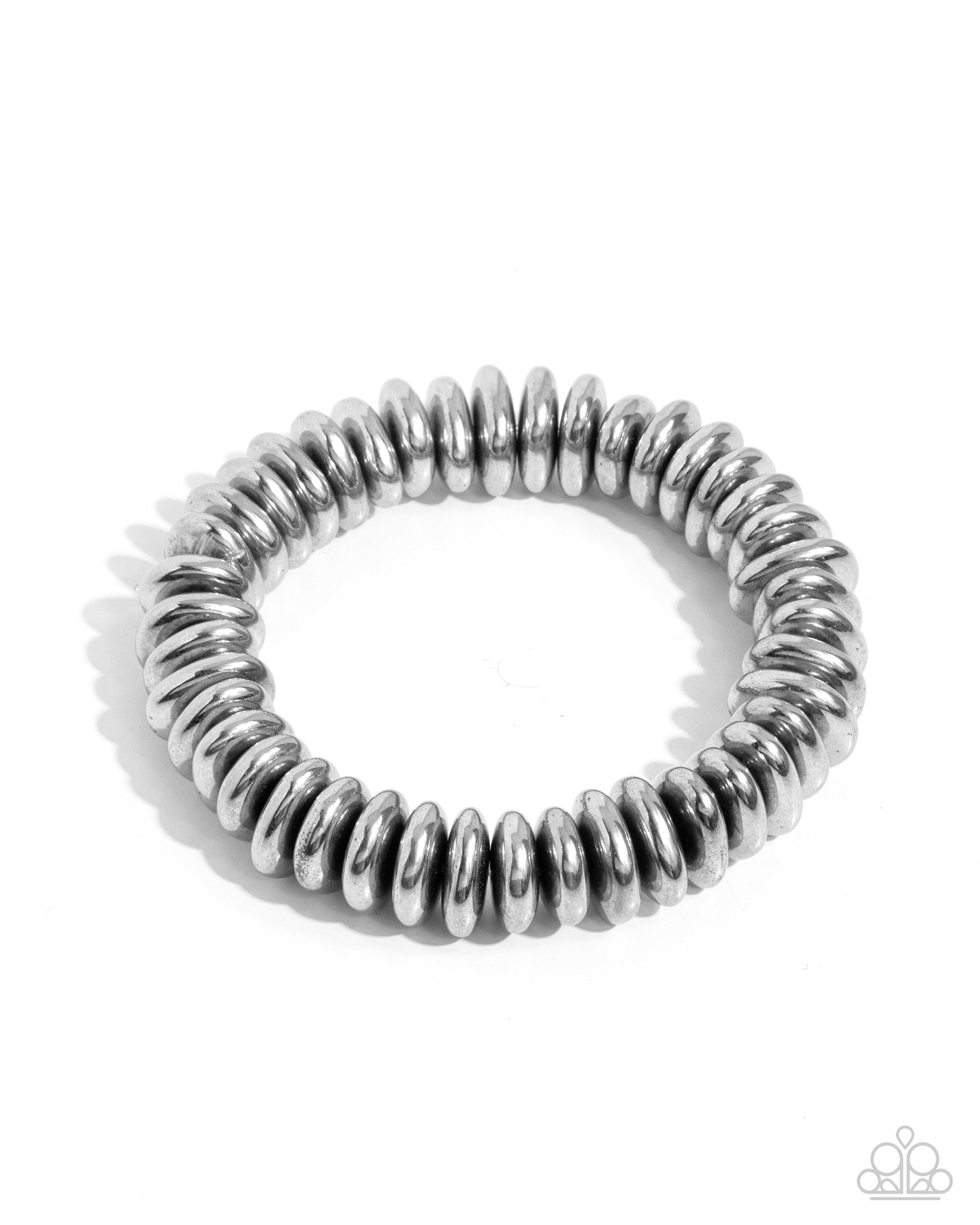 paparazzi-accessories-dynamic-discs-silver-mens bracelet