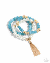 Load image into Gallery viewer, paparazzi-accessories-marbled-mirage-blue-bracelet
