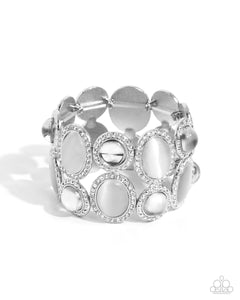 paparazzi-accessories-affixed-appeal-white-bracelet