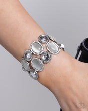 Load image into Gallery viewer, Affixed Appeal - White Bracelet - Paparazzi Jewelry
