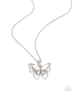 paparazzi-accessories-papillon-persuasion-white-necklace