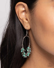 Load image into Gallery viewer, Chandelier Check - Green Earrings - Paparazzi Jewelry
