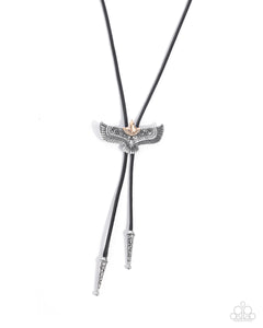 paparazzi-accessories-eagle-emblem-black-necklace