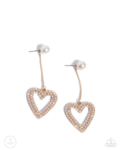 paparazzi-accessories-valentines-vision-gold-post earrings