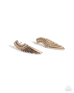 paparazzi-accessories-angelic-altitude-gold-post earrings