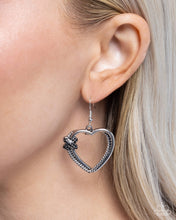 Load image into Gallery viewer, Crisscross Courtship - Black Earrings - Paparazzi Jewelry
