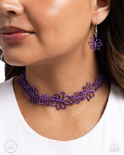 Load image into Gallery viewer, Bouquet Blend - Purple Necklace - Paparazzi Jewelry
