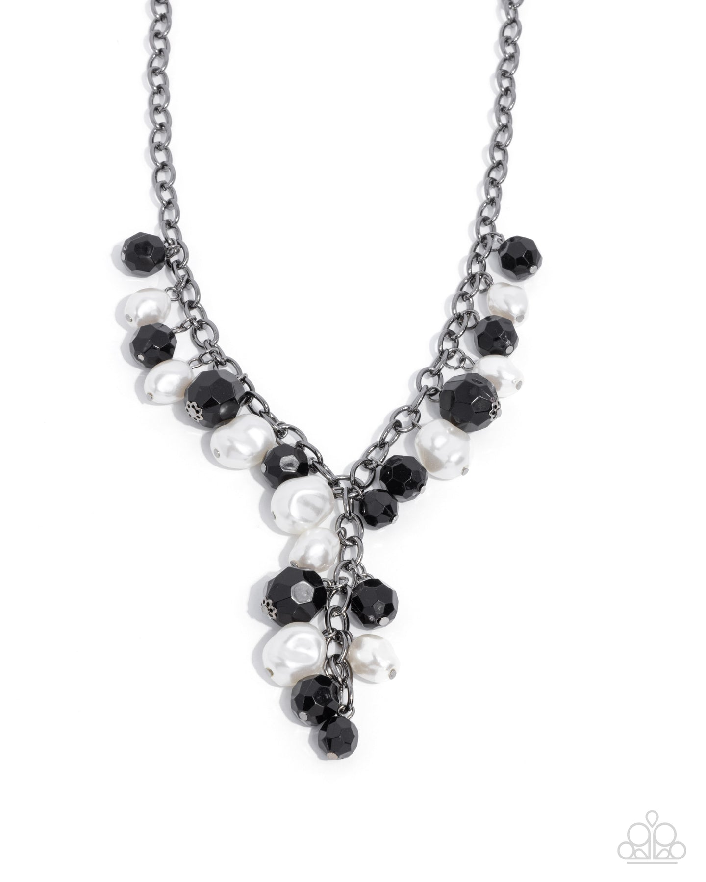 paparazzi-accessories-beehive-barrage-black-necklace