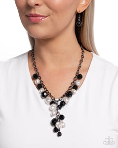 Beehive Barrage - Black Necklace - Paparazzi Jewelry
